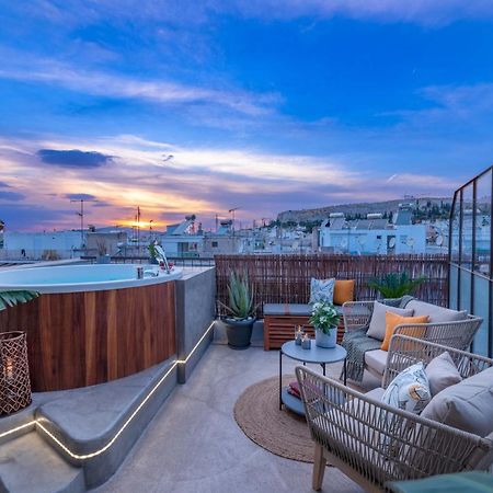 Topfloor Getaway Balcony&Hot Tub+Acropolis View Афины Экстерьер фото
